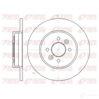 Тормозной диск KAWE BDM7 183.10 61176 00 DCA6117600 Renault Kangoo (KC) 1 Минивэн 1.5 dCi (KC08. KC09) 82 л.с. 2002 – 2025