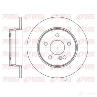 Тормозной диск KAWE 61069 00 DCA6106900 Mercedes C-Class (S204) 3 Универсал 1.6 C 180 Kompressor (2045) 156 л.с. 2008 – 2014 BDM7394 .10