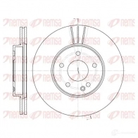 Тормозной диск KAWE Mercedes C-Class (S202) 1 Универсал 2.5 C 250 T Turbo D (2088) 150 л.с. 1996 – 2001 6313 10 BDM 6296.20 DCA631310