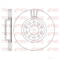 Тормозной диск KAWE DCA667210 Mazda 3 (BK) 1 Хэтчбек 2.0 MZR CD 143 л.с. 2006 – 2009 6672 10 BDM 7156.20