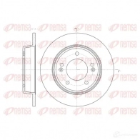 Тормозной диск KAWE 61435 00 DCA6143500 Hyundai Veloster (FS) 1 Купе 1.6 MPI 132 л.с. 2011 – 2025 BDM7604.1 0