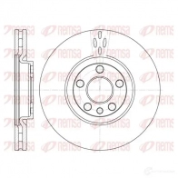 Тормозной диск KAWE DCA665810 6658 10 BDM70 52.20 Peugeot 807 1 (E) Минивэн 2.0 16V 140 л.с. 2005 – 2025