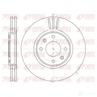 Тормозной диск KAWE 6604 10 Peugeot 2008 1 (C) Универсал 1.2 VTi 82 л.с. 2013 – 2025 BDM6955.2 0 DCA660410