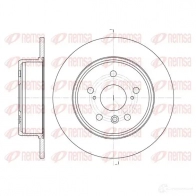 Тормозной диск KAWE 61128 00 BDM7187 .10 DCA6112800 Lexus RX (XU10) 1 1998 – 2003