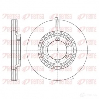 Тормозной диск KAWE Hyundai i30 (FD) 1 2007 – 2012 BDM 7085.20 6669 10 DCA666910