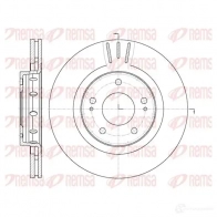 Тормозной диск KAWE BDM7087. 20 6896 10 Mitsubishi Outlander 2 (CW) Кроссовер DCA689610