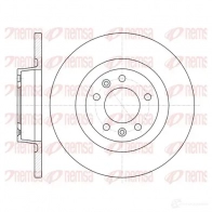 Тормозной диск KAWE DCA6105300 Peugeot Expert 2 (VF3) Кабина с шасси 2.0 HDi 130 128 л.с. 2011 – 2025 61053 00 BDM7382.1 0
