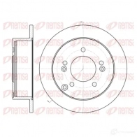 Тормозной диск KAWE 61399 00 BDM718 2.10 Hyundai Tucson (JM) 1 Кроссовер 2.0 CRDi 136 л.с. 2006 – 2010 DCA6139900
