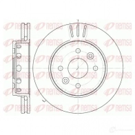 Тормозной диск KAWE BFP0SPY Kia Shuma (FB) 2 1997 – 2004 D CA6127210 61272 10