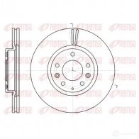 Тормозной диск KAWE 61235 10 BDM7491 .20 DCA6123510 Mazda 6 (GH) 2 Универсал 2.2 MZR CD 185 л.с. 2008 – 2011