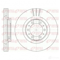 Тормозной диск KAWE KWBR0 Mitsubishi Pajero 2 (V20) 1990 – 2001 6868 10 DCA686 810