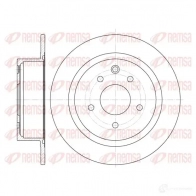 Тормозной диск KAWE 61530 00 Nissan Qashqai (J10) 1 Кроссовер 1.5 dCi 110 л.с. 2010 – 2013 DCA6153000 B DM7647.10