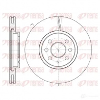 Тормозной диск KAWE DCA668510 BD M7074.20 Opel Astra (H) 3 Кабриолет 1.6 Turbo (L67) 180 л.с. 2007 – 2010 6685 10