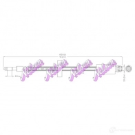 Тормозной шланг KAWE 1U80H W H5661 Audi A2 (8Z) 1 2000 – 2005
