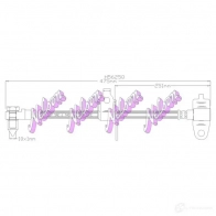 Тормозной шланг KAWE 4CR 3D Ford Transit 6 (FM) Грузовик 2.4 DI (FA. FB. FC. FD) 90 л.с. 2000 – 2006 H5625Q