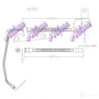 Тормозной шланг KAWE H6591 Chrysler Voyager 4 (RG, RS) Минивэн 2.4 151 л.с. 1999 – 2003 TMQR K6F