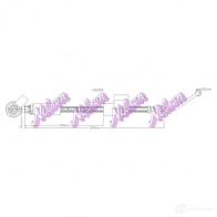 Тормозной шланг KAWE H6584 P5 ZQIIT Ford Fiesta 5 (CBK, J) 2002 – 2008