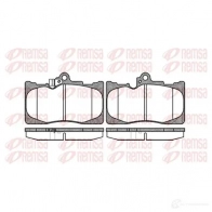Тормозные колодки дисковые, комплект KAWE D1118-8224 BPM 1180.02 Lexus RC (XC10) 1 2014 – 2020 1180 02