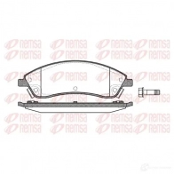 Тормозные колодки дисковые, комплект KAWE BPM1086.08 24 268 1086 08 Cadillac SRX 1 (GMT265) 2003 – 2009