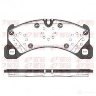Тормозные колодки дисковые, комплект KAWE BPM1 345.50 PCA134550 Porsche Cayenne (92A) 2 Кроссовер 1345 50