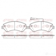 Тормозные колодки дисковые, комплект KAWE BPM1275.22 1275 22 24 466 Fiat Ducato