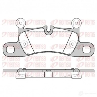 Тормозные колодки дисковые, комплект KAWE 1379 40 251 43 Porsche 911 (991) 5 Кабриолет 3.0 Carrera 370 л.с. 2015 – 2025 PCA137940