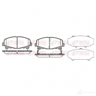Тормозные колодки дисковые, комплект KAWE 247 66 Honda Accord 8 (CW) Универсал 2.2 i DTEC (CW3) 180 л.с. 2008 – 2025 1390 02 24785