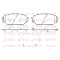 Тормозные колодки дисковые, комплект KAWE X04HLD PCA1 32212 1322 12 Hyundai ix55 (EN) 1 Кроссовер 3.0 V6 CRDi 4WD 239 л.с. 2008 – 2011