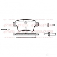 Тормозные колодки дисковые, комплект KAWE Citroen C4 Grand Picasso 1 (UA, PF2) Минивэн 1.8 i 16V 125 л.с. 2006 – 2010 1241 00 BPM124 1.00 PCA124100