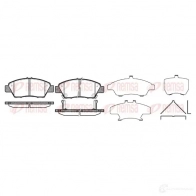 Тормозные колодки дисковые, комплект KAWE BPM1358. 02 D1394-8502 2302649 1358 02