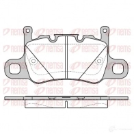 Тормозные колодки дисковые, комплект KAWE 2 5512 Porsche 911 (991) 5 Купе 3.8 GT3 475 л.с. 2013 – 2025 1598 00 D1740-8963