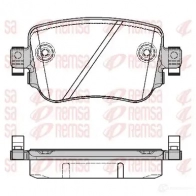 Тормозные колодки дисковые, комплект KAWE Volkswagen Caddy Alltrack BPM1549.08 1549 08 2511 0