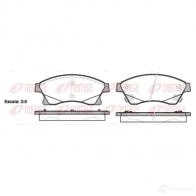 Тормозные колодки дисковые, комплект KAWE BPM1 431.12 D1522-8697 2302732 1431 12