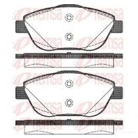 Тормозные колодки дисковые, комплект KAWE 1392 10 Peugeot 2008 1 (C) Универсал 1.2 VTi 82 л.с. 2013 – 2025 BPM13 92.10 PCA139210