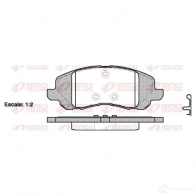 Тормозные колодки дисковые, комплект KAWE Chrysler Sebring 3 (JS) Кабриолет 2.4 VVT 170 л.с. 2007 – 2010 0804 20 BPM0804 .20 D1285-8402