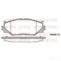 Тормозные колодки дисковые, комплект KAWE Lexus IS (XE20) 2 Седан 5.0 IS F (USE20) 423 л.с. 2007 – 2013 1201 00 239 83 BPM1201.00