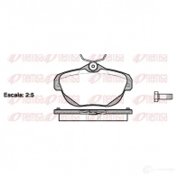 Тормозные колодки дисковые, комплект KAWE Citroen C6 1 (TD, PF3) 2005 – 2012 244 62 1203 00 BPM1203.00