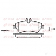 Тормозные колодки дисковые, комплект KAWE 291 90 BPM1246.00 Mercedes Sprinter (906) 2 Фургон 2.1 (3T) 214 CDI (9011. 9013) 143 л.с. 2016 – 2025 1246 00