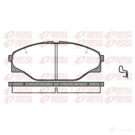 Тормозные колодки дисковые, комплект KAWE D43 4-7321 0314 04 PCA031404 Toyota Hilux (N140, 50, 60, 70) 6 Пикап 2.5 D 4D (KDN14. KDN15. KDN16. KDN19) 88 л.с. 2001 – 2005