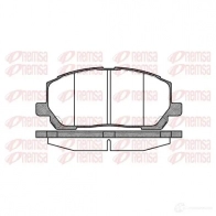 Тормозные колодки дисковые, комплект KAWE BPM0855 .00 0855 00 Toyota Highlander (U20) 1 Кроссовер 3.3 4WD (MCU28) 233 л.с. 2003 – 2007 D884-7761