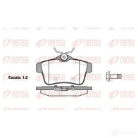 Тормозные колодки дисковые, комплект KAWE BPM141 8.00 PCA141800 1418 00 Citroen DS4 1 (PF2) 2011 – 2015