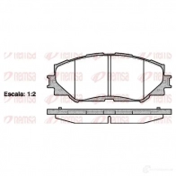 Тормозные колодки дисковые, комплект KAWE D1210-8330 2302523 BPM1232. 00 1232 00