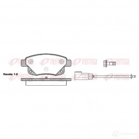 Тормозные колодки дисковые, комплект KAWE Ford Transit 7 (V347/V348) 2006 – 2013 1252 02 2 4486 BPM1252.02