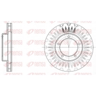 Тормозной диск KAWE Toyota Land Cruiser Prado (J70) 1 Внедорожник 4.5 TD 24V 4x4 (VDJ76. VDJ78. VDJ79) 205 л.с. 2007 – 2025 61687 10 5 IUEA