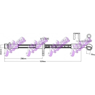 Тормозной шланг KAWE H7633Q Honda Civic 9 (FB, FG) Седан 1.8 141 л.с. 2011 – 2024 Q7D6 UY