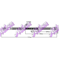 Тормозной шланг KAWE MH 20F H7726 2336535