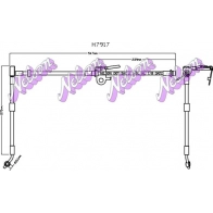 Тормозной шланг KAWE H7917 E P2BE Land Rover Range Rover 4 (L405) Внедорожник 3.0 D 4x4 258 л.с. 2012 – 2025