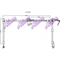 Тормозной шланг KAWE Land Rover Range Rover 4 (L405) Внедорожник 3.0 4x4 340 л.с. 2013 – 2024 H7919 CKCCV XY