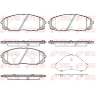 Тормозные колодки дисковые, комплект KAWE Kia Carnival (YP) 4 Минивэн 3.3 266 л.с. 2015 – 2024 6ZV XHW 1647 12