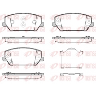 Тормозные колодки дисковые, комплект KAWE Kia Optima (JF) 4 2015 – 2020 E VKFXA2 1809 02